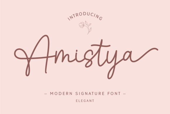 Amistya Font: Elegant Handwritten Style for Crafters & Sellers