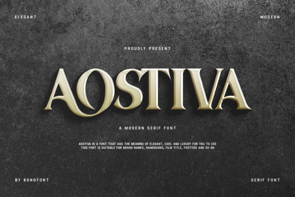 Aostiva: A Serif Font That Makes Your Brand Feel Thoughtful