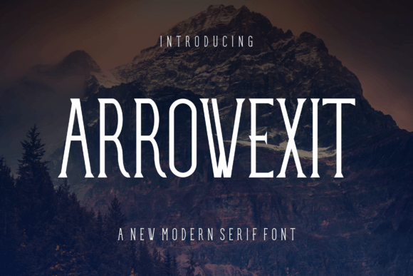 Arrowexit: A Modern Serif Font for Polished Digital Branding