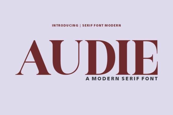 Audie: A Serif Font That Makes Your Brand Look Instantly Polished