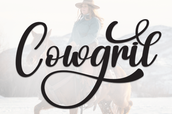 Cowgril: A Playful Handwritten Font for Editorial Personality