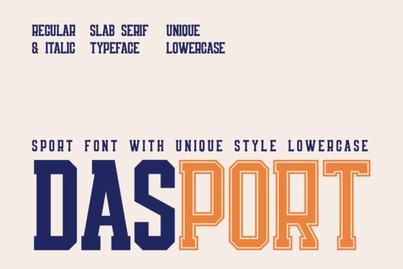 Dasport: A Bold Slab Serif Font That Feels Like Home