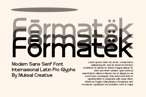 Formatek: A Clean, Modern Sans Serif Font for Small Business Branding