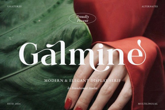 Galmine: A Modern Serif Font for Thoughtful Editorial Design