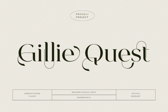 Gillie Quest: A Display Serif Font That Elevates Real Small Business Branding