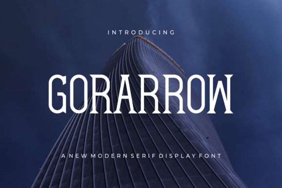 Gorarrow: A Modern Serif Font for Elegant Brand Identity