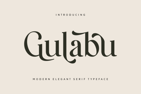 Gulabu: A Modern Serif Font for Campaign-Ready Headlines