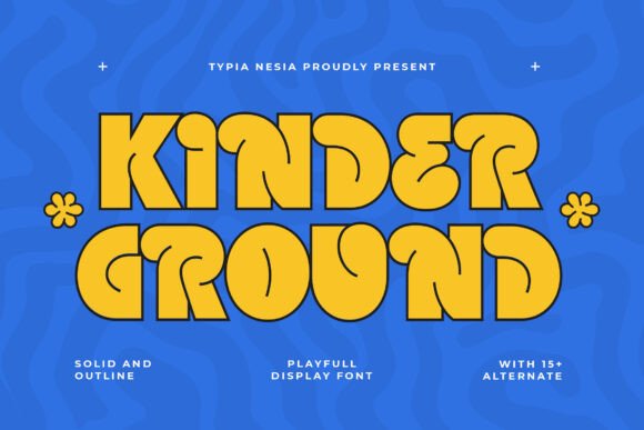 Kinder Ground: A Playful Display Font for Editorial Joy