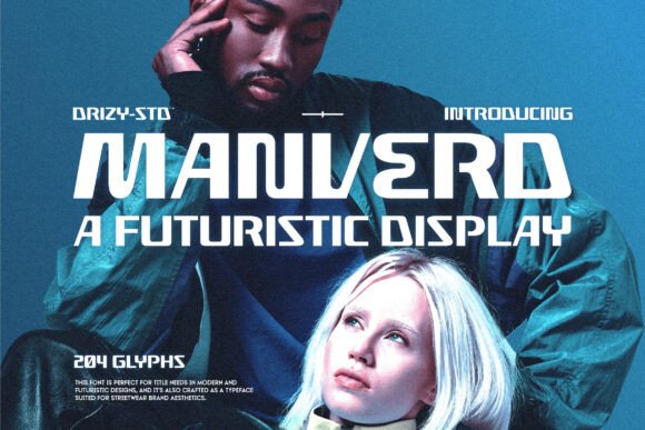 Manverd: A Futuristic Display Font for Editorial Impact