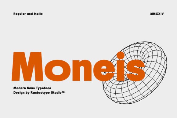 Moneis: A Modern Sans Serif Font for Digital Design
