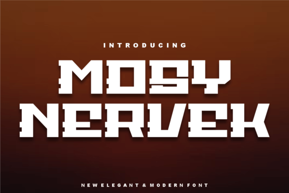 Mosy Nervek: A Bold Sans Serif Font for Real Business Branding