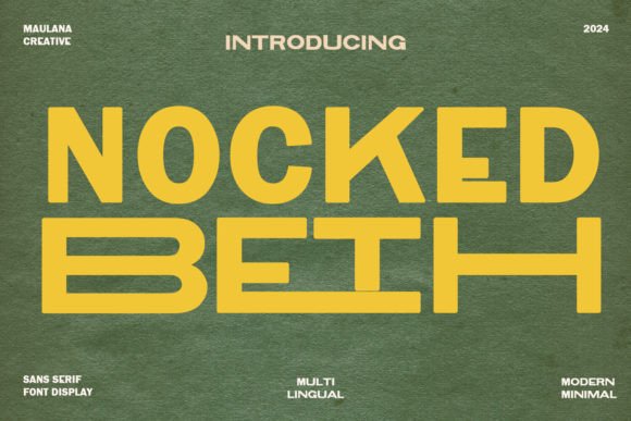 Nocked Beth: A Clean Sans Serif Font for Handmade Creators