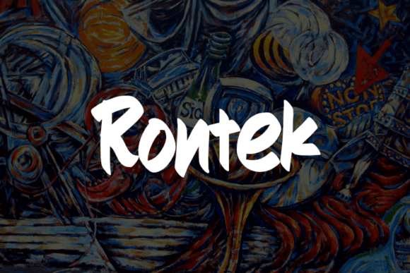 Rontek: A Bold Script Font for Editorial Impact