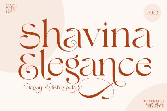Shavina Elegance: A Modern Serif Font That Elevates Real Branding Work