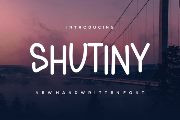 Shutiny: A Bold, Authentic Display Font for Real Branding Work
