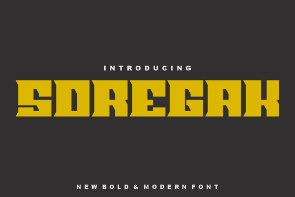 Soregak: A Bold Sans Serif Font for Campaign-Ready Headlines