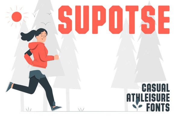 Supotse: A Sporty Sans Serif Font for Confident Branding